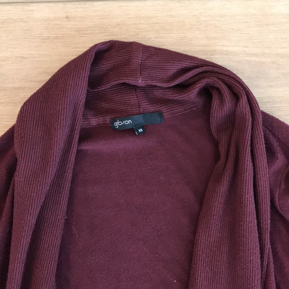 Gibson Cozy Ribbed Open-Front Cardigan - Picture 2 of 5